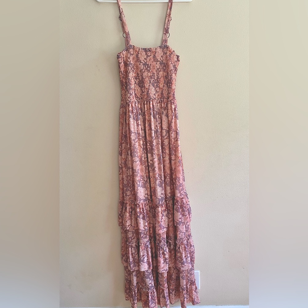 Altar'd State Pink Floral Maxi Dress